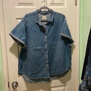 Denim button down shirt